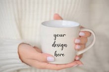 Load image into Gallery viewer, 5 White mug mockups Coffee mug mockup Mug mockup Coffee mockups mug mockup bundle Cup mockup Teacup mockup Mug template mockup Blank mug
