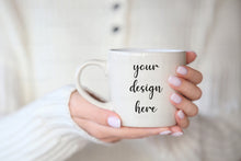 Load image into Gallery viewer, 5 White mug mockups Coffee mug mockup Mug mockup Coffee mockups mug mockup bundle Cup mockup Teacup mockup Mug template mockup Blank mug
