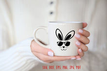 Load image into Gallery viewer, Cool bunny svg Boy bunny svg Boy rabbit svg Cool bunny face svg Bunny rabbit svg Easter boy bunny svg Bunny sunglasses svg Bunny svg Rabbit
