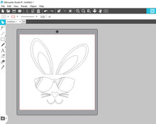 Load image into Gallery viewer, Cool bunny svg Boy bunny svg Boy rabbit svg Cool bunny face svg Bunny rabbit svg Easter boy bunny svg Bunny sunglasses svg Bunny svg Rabbit
