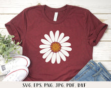 Load image into Gallery viewer, Daisy mandala svg Half of a daisy svg White flower svg Daisy monogram svg Daisy png Floral monogram svg Daisy bundle svg Floral mandala svg
