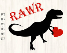 Load image into Gallery viewer, Dinosaur svg Rawr svg Dinosaur rawr svg Trex svg Dino svg Dinosaur shirt svg Dinosaur clipart Dinosaur boy svg Dinosaur png Dinosaur print
