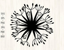 Load image into Gallery viewer, Dandelion bundle svg Flower svg Dandelion svg Flower wedding svg Dandelion monogram Dandelion png Dandelion shirt Dandelion decal Floral svg
