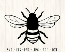 Load image into Gallery viewer, Bee svg Bee png Bee clipart Honey bee svg Bee cut file Bee shirt svg Bee clip art Bee digital file Bee sublimation file Bee cutting file
