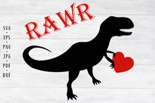 Load image into Gallery viewer, Dinosaur svg Rawr svg Dinosaur rawr svg Trex svg Dino svg Dinosaur shirt svg Dinosaur clipart Dinosaur boy svg Dinosaur png Dinosaur print
