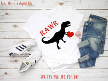 Load image into Gallery viewer, Dinosaur svg Rawr svg Dinosaur rawr svg Trex svg Dino svg Dinosaur shirt svg Dinosaur clipart Dinosaur boy svg Dinosaur png Dinosaur print
