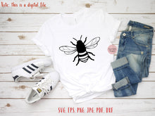 Load image into Gallery viewer, Bee svg Bee png Bee clipart Honey bee svg Bee cut file Bee shirt svg Bee clip art Bee digital file Bee sublimation file Bee cutting file
