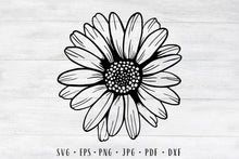 Load image into Gallery viewer, Daisy flower svg Daisy svg Flower svg Sunflower svg Daisy decal svg Daisy png Floral svg Wedding flower svg Daisy clipart Daisy sublimation
