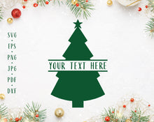 Load image into Gallery viewer, Christmas tree bundle svg Christmas tree monogram Christmas tree cut file Christmas svg Xmas tree Christmas tree clipart Christmas monogram
